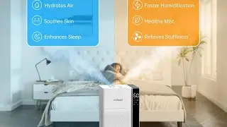 Powerful & Quiet! 🌬️ 20L Whole House Humidifier for Large Spaces & Plants