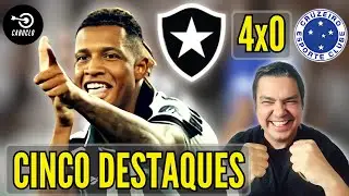 ATROPELO! Os 5 Destaques da Goleada do Botafogo no Cruzeiro