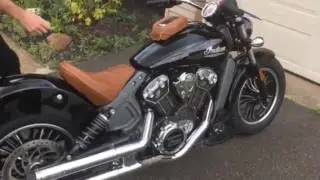 2017 Indian Scout with Kuryakyn Crusher pipes