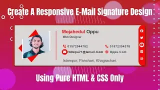 Create A Responsive E Mail Signature Design Using Pure HTML & CSS Only