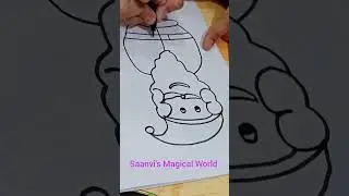 How to make Santa drawing with number 3 #shortvideo #viralshort #drawing #santa #merrychristmas🎊&hearts;️