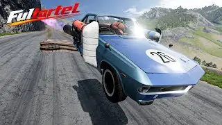 Full Throttle Downhill Mayhem | High Impact Random Cars #2 | BeamNG Simulation