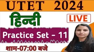 UTET PREVIOUS YEAR PAPER HINDI 2024 | Hindi Previous Year Paper