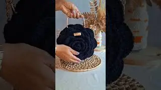 Como hacer bolsos crochet en Trapillo 🧶 #bolsaflor #bolsadecrochet #crochemoderno #bolsarosalina