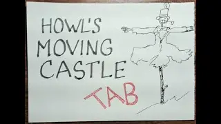(1MM1 Acoustic) Howl's Moving Castle Theme | TAB Lesson