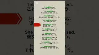 would be 使い方【副詞】#英単語帳　#devilenglish #TOEIC　#englishaudio #learnenglish #英語学習　#無料