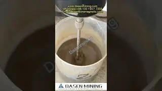 Test on the cyanidation of gold mines for Dasenming