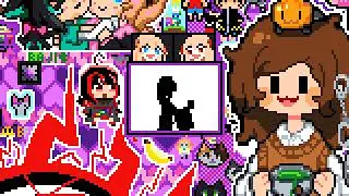 Bad Apple animated by the Neuro-sama community on ironmouse's pixel canvas