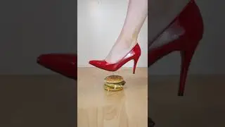 Experiment High Heels vs Big Mac | Crushing Crunchy & Soft Things! #shorts