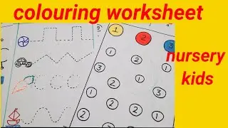 colouring worksheet for nursery kids @Savisclasses