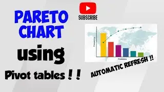 ERLP #8 : How to make Pareto chart in Excel that refreshes automatically!! | #exceltutorial