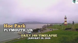 Hoe Park - Daily Timelapse: January 29, 2026 [PLYMOUTH, UK]