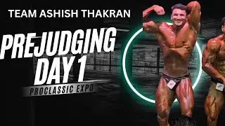 Prejudging classic physique at pro classic expo .