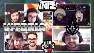 STREAMERS REAGEM a VIT&Oacute;RIA da INTZ CONTRA a RED no CBLOL