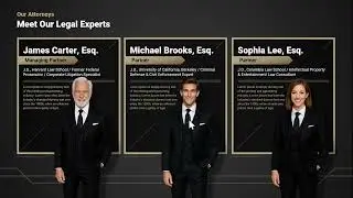 Interactive Profile Motion Template with Hyperlinks & Morph Transition