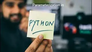 Use of Parameter file in python