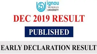 IGNOU DEC 2019 TEE  EARLY DECLARATION RESULT PUBLISHED [CHECK YOUR RESULT NOW]