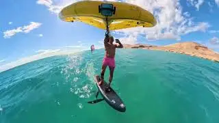 Sotavento Winter Time Wingfoiling Takoon Escape Air 6'6