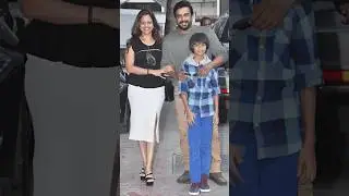 R. Madhavan with his wife Sarita Birje and Son #rmadhavan #shorts #youtubeshorts