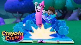 Adventure Inside a POP-UP BOOK! | 1 HOUR of Crayola Crew | Fun Imagination Cartoons for Kids
