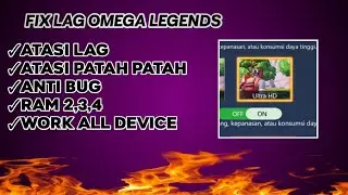 FIX LAG OMEGA LEGENDS || GAME BOOSTER ANTI LAG || RAM 2,3,4 LANCAR