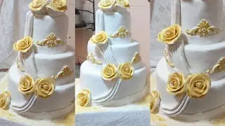 كيفية تحضير حلوة العرس بطريقة سهلة و مبسطة gâteau mariage