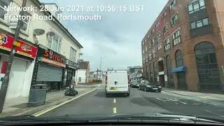 driving to Asda on 28th June 2021 under an overcast humid day in Portsmouth Uk ~ ASMR in a car