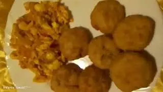 Akhee & Fresh Salt With Fried Cornmeal Dumplings