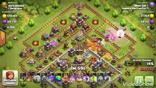3 witch 16bowler 5healer incredible Style destroy ring base th11 max strategy farming