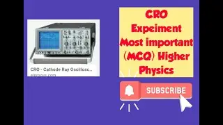 Most important( MCQ)of CRo experiment
