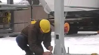 Great plains Towers Ballast tray and hinged pole Installation