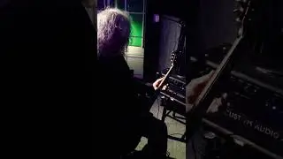 The Old Man warming up his 1980 Les Paul Custom. Another day another studio. 🕶 #lespaul