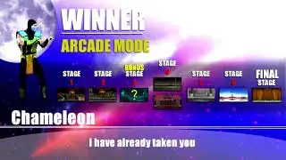 MK vs. SF: Online Edition - Sagat & Chameleon arcade playthrough (online coop)