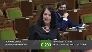 Cathay Wagantall, MP speaks on the Sex-Selective Abortion Act (C-233)