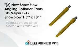 RAParts (2) New Snow Plow Angling Cylinder Rams Fits Meyer E-47 Snowplow 1.5