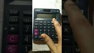 How to use CORRECT in casio calculator.