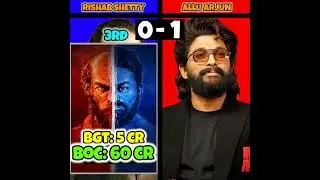 Rishab Shetty vs Allu Arjun Top 4 Highest Grossing Movies #kantarachapter1 #alluarjun #rishabshetty