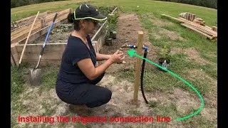 Installing Irrigation System Connection / Getting it ready for drip irrigation system / #14