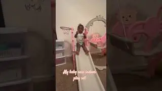 Slide and swing set that can be use inside or outside. Link in description!
