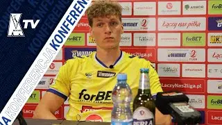 Michał Żebrakowski po meczu Motor Lublin - Olimpia Elbląg (23.07.2022)