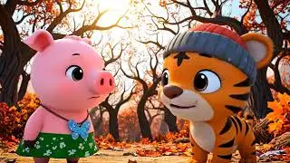 Bubu Pig and Dudu Tiger on a foliage season adventure