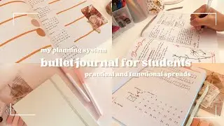 bullet journaling for students // my journal & planning system + back to school setup (august setup)