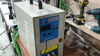 review mesin pemanas induksi induction heater 15 kw 15kw 220v high frequency muanteppp!!