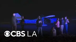 Small plane makes emergency landing at Huntington Beach