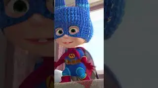 SuperMasha is in a hurry to help! 🦸&zwj;♀️ @MashaBearRUSSIAN #SelfMadeHero #Shorts #cartoonforkids