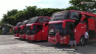 REVIEW SOCIAL DISTANCING BUS PERTAMA DI PULAU SUMATERA‼️| JRG (Jasa Rahayu Gumpueng)
