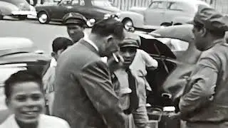 Hafez at airport 1948