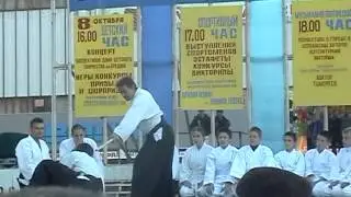 Айкидо Ивама. Показательная демонстрация на день города 2004 год
