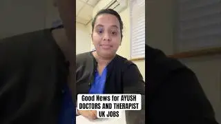 Good news for AYUSH Doctors and Wellness therapists.UK jobs #ayush #jobs #ayurveda #naturopathy