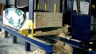 L-M Equipment Verticut 2000 cross cut unit saw.AVI